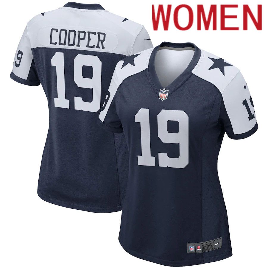 Women Dallas Cowboys #19 Amari Cooper Nike Navy Alternate Game Team NFL Jersey